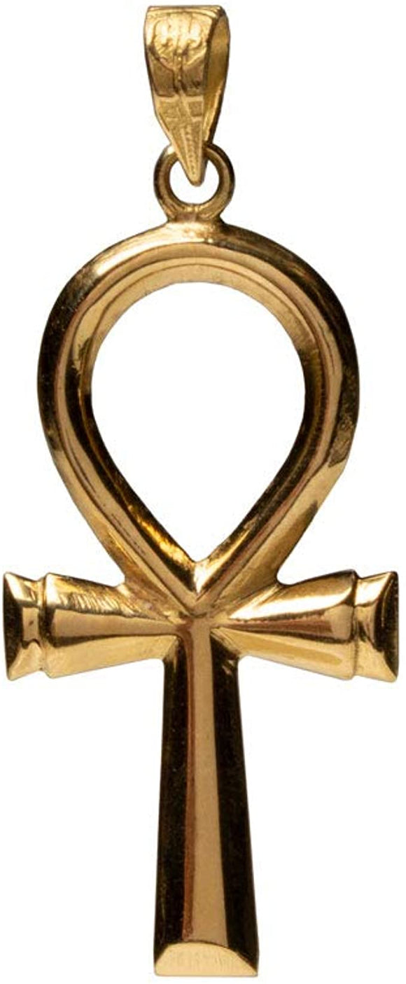14K Gold Egyptian Ankh Pendant