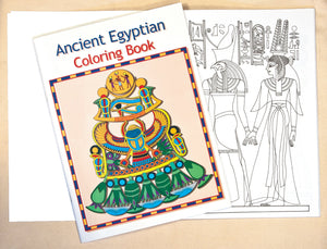 Ancient Egyptian Coloring Book - 16 pages - 8 x 11"