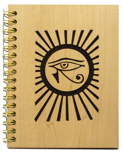 Wooden Diary - Eye - 4.5 x 5.75"