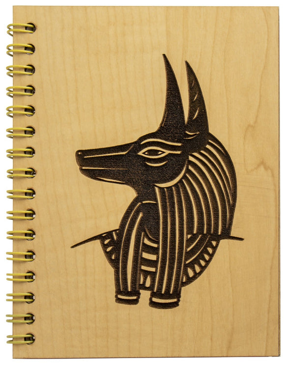 Wooden Diary - Anubis - 4.5 x 5.75