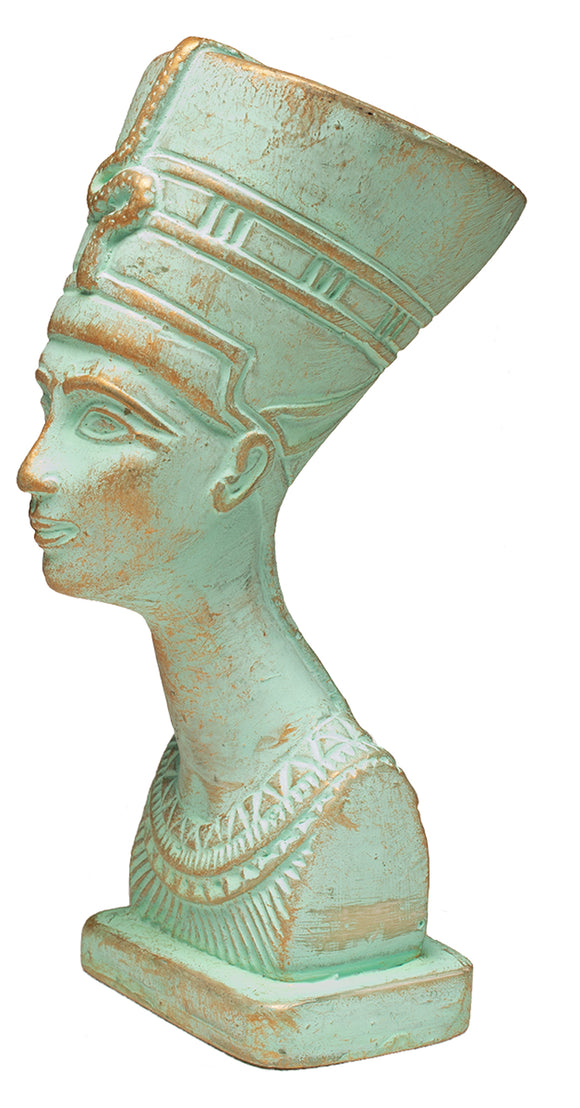 Nefertiti Bust Patina Sm - 4.5