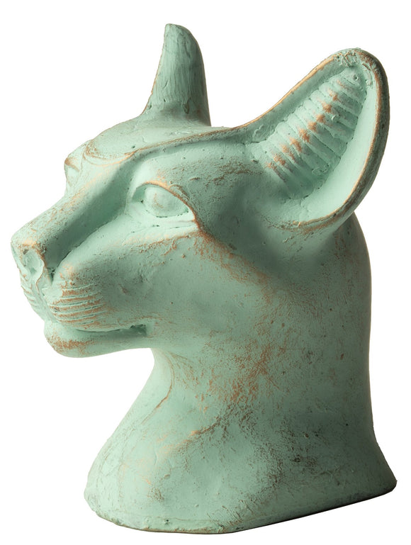 Egyptian bastet cat figurine - brass finish – Katoomie