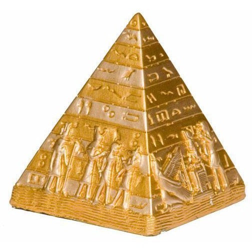 Golden Pyrimid Egyptian Golden Pyramid Statue - 3