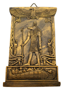 Anubis Plaque - Bronze Finish - 8"