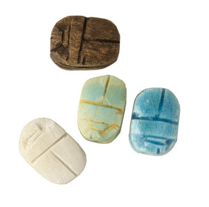 PACKAGE OF 4 SMALL SCARABS ASS'T COLORS - 1"