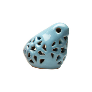 Ceramic Arabesque Swallow Bird - Blue