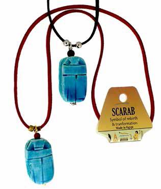 Scarab Necklace Ass't - 22