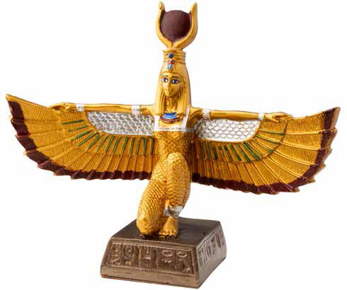 GOLDEN WINGED ISIS STATUE - 6