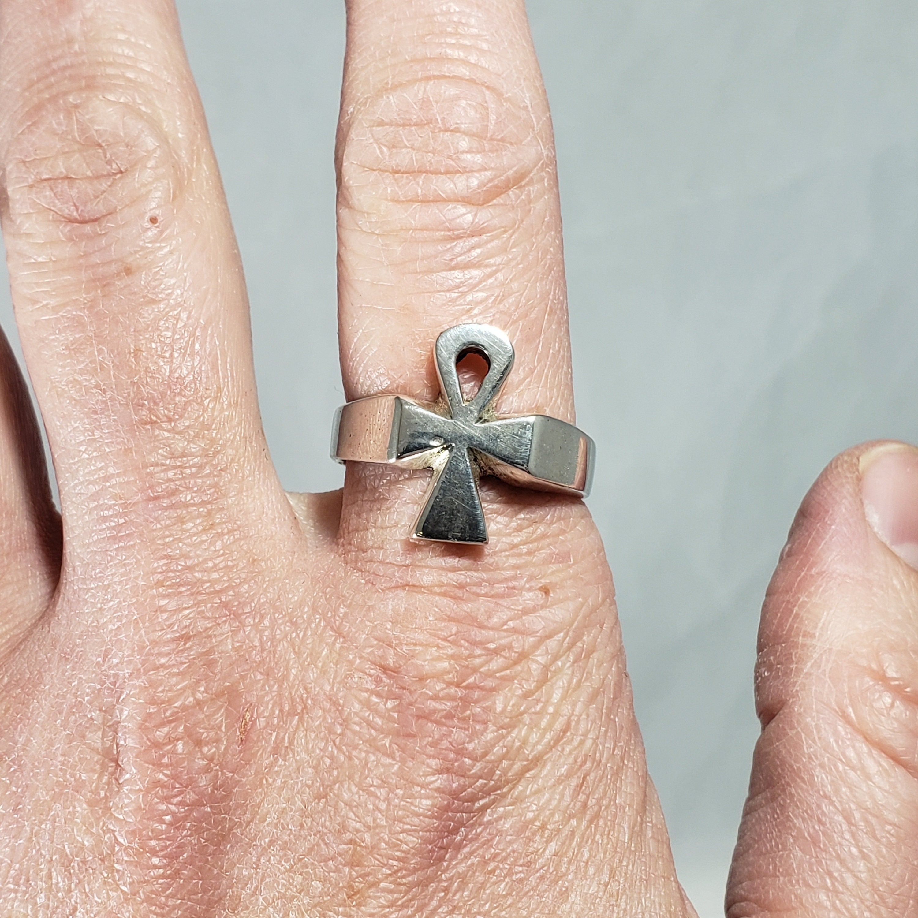 Egyptian Ankh Ring - Multiple Sizes- Made in Egypt