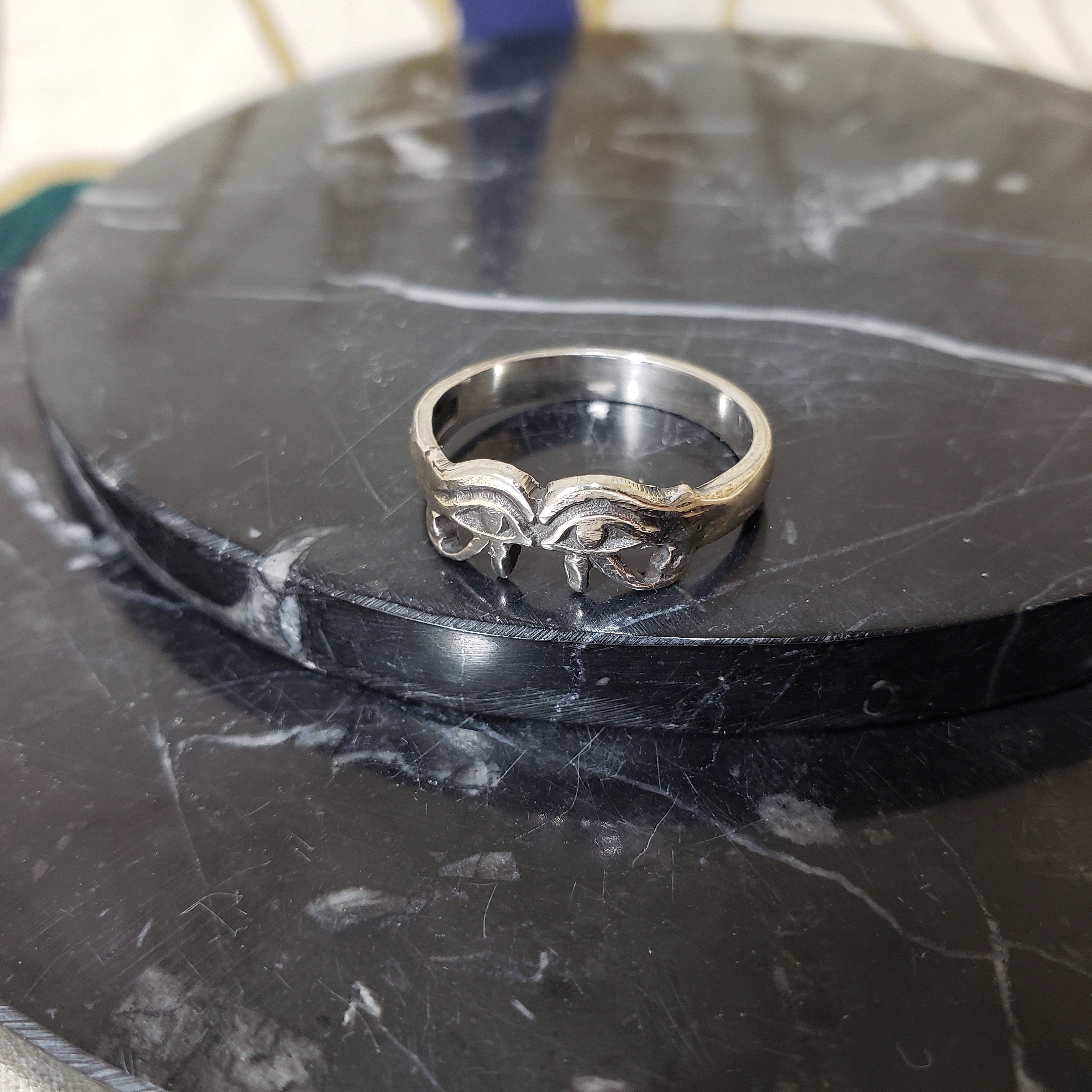 Egyptian Eye of Horus/ Eye of Ra Ring- Made in Egypt