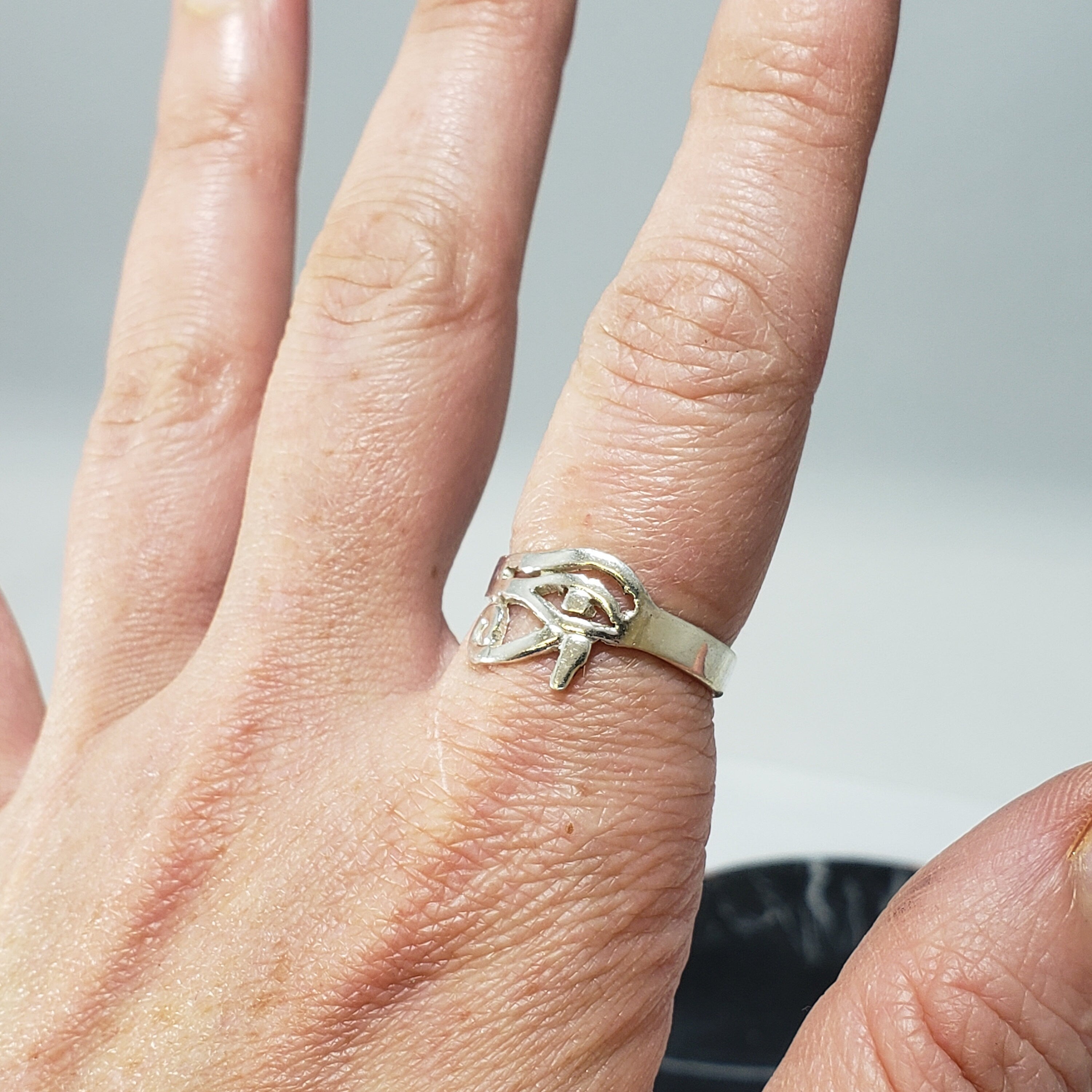 Egyptian Eye of Horus Ring - Multiple Sizes Available- Made in Egypt