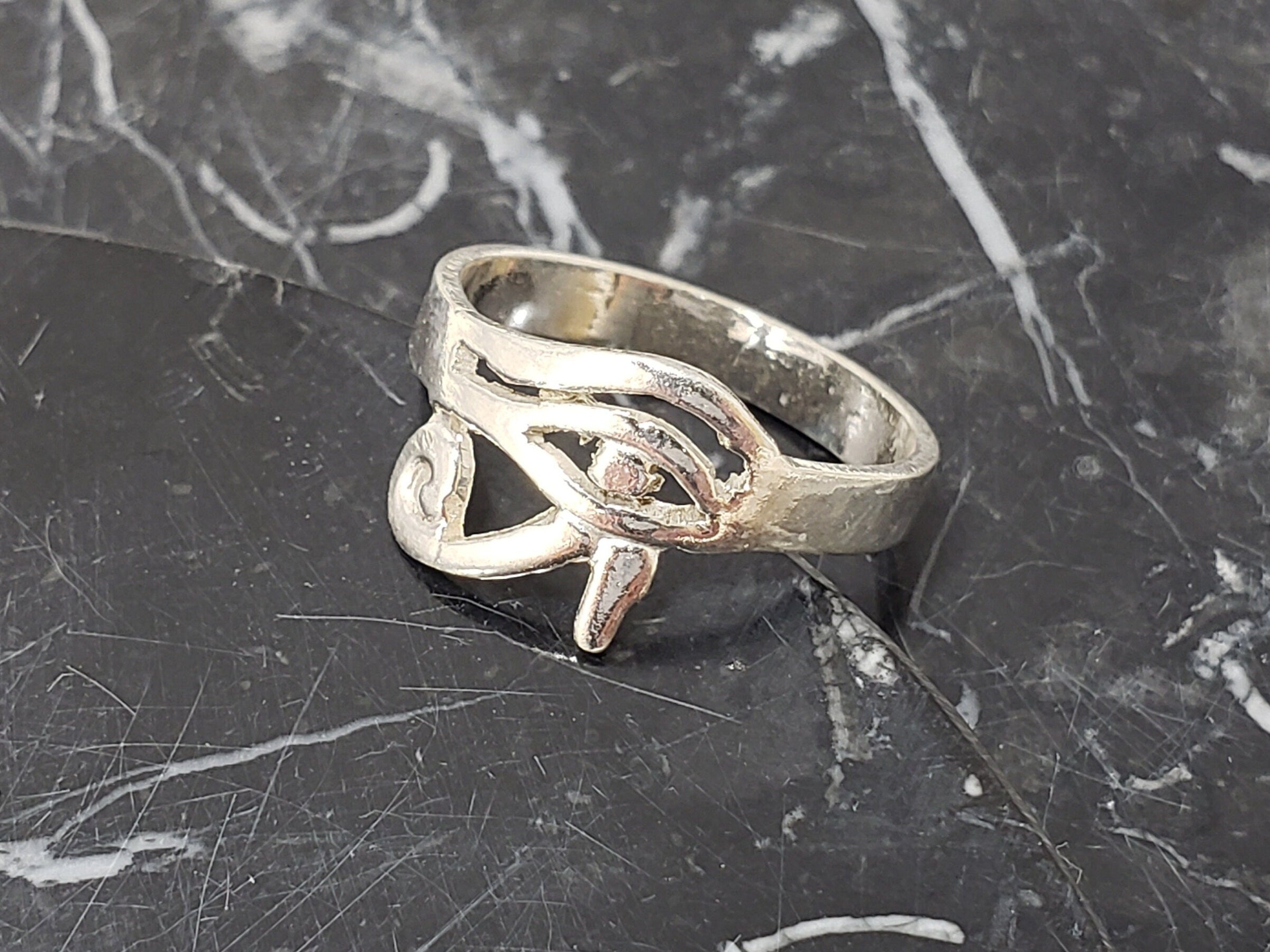 Egyptian Eye of Horus Ring - Multiple Sizes Available- Made in Egypt