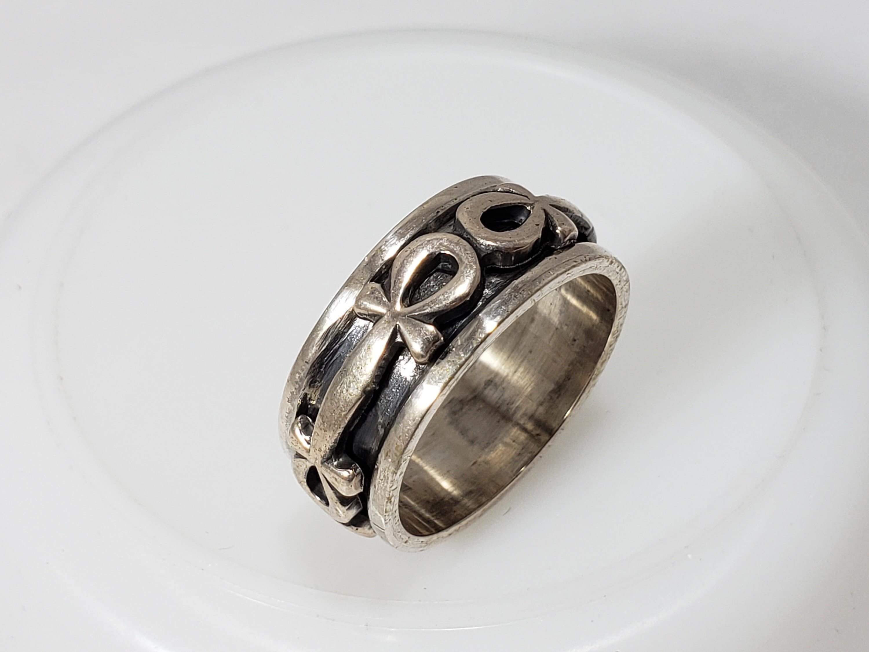 Egyptian Ankh Spinner Ring- Made in Egypt