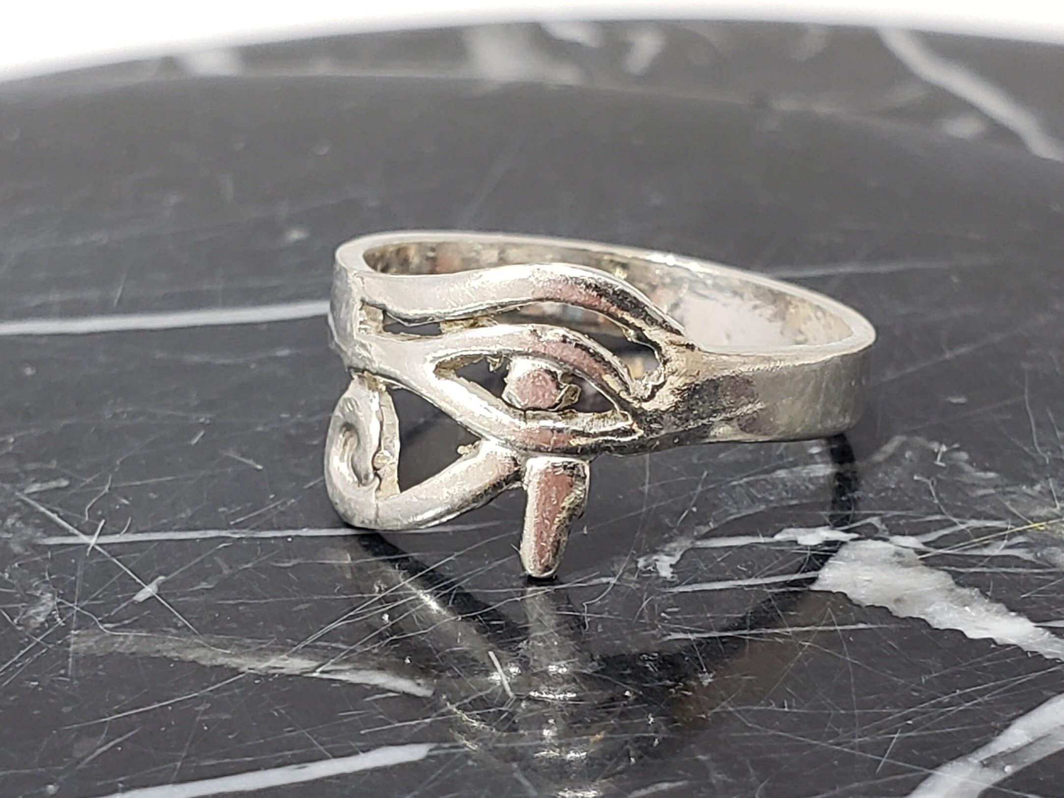 Egyptian Eye of Horus Ring - Multiple Sizes Available- Made in Egypt