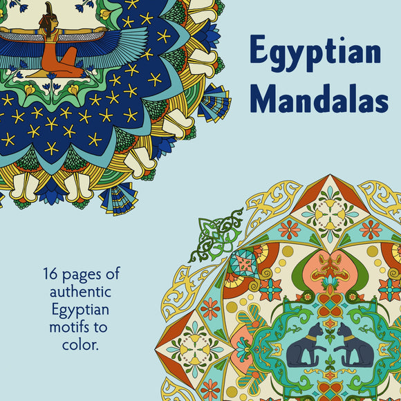 Mandala Coloring Book Ancient Egyptian Inspired / 16 Page / Coloring Pages- Made in Egypt